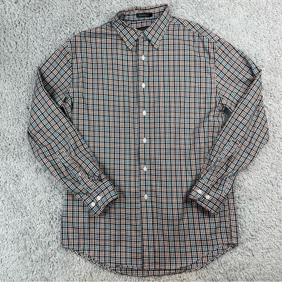 Pendleton Shirt Mens Medium Button Up Long Sleeve Classic Plaid Bridgeport Work - Picture 1 of 5